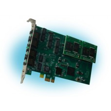 Плата Quasar-4PCX-EC - E1 адаптер, 4 порта, PCI express, эхоподавление